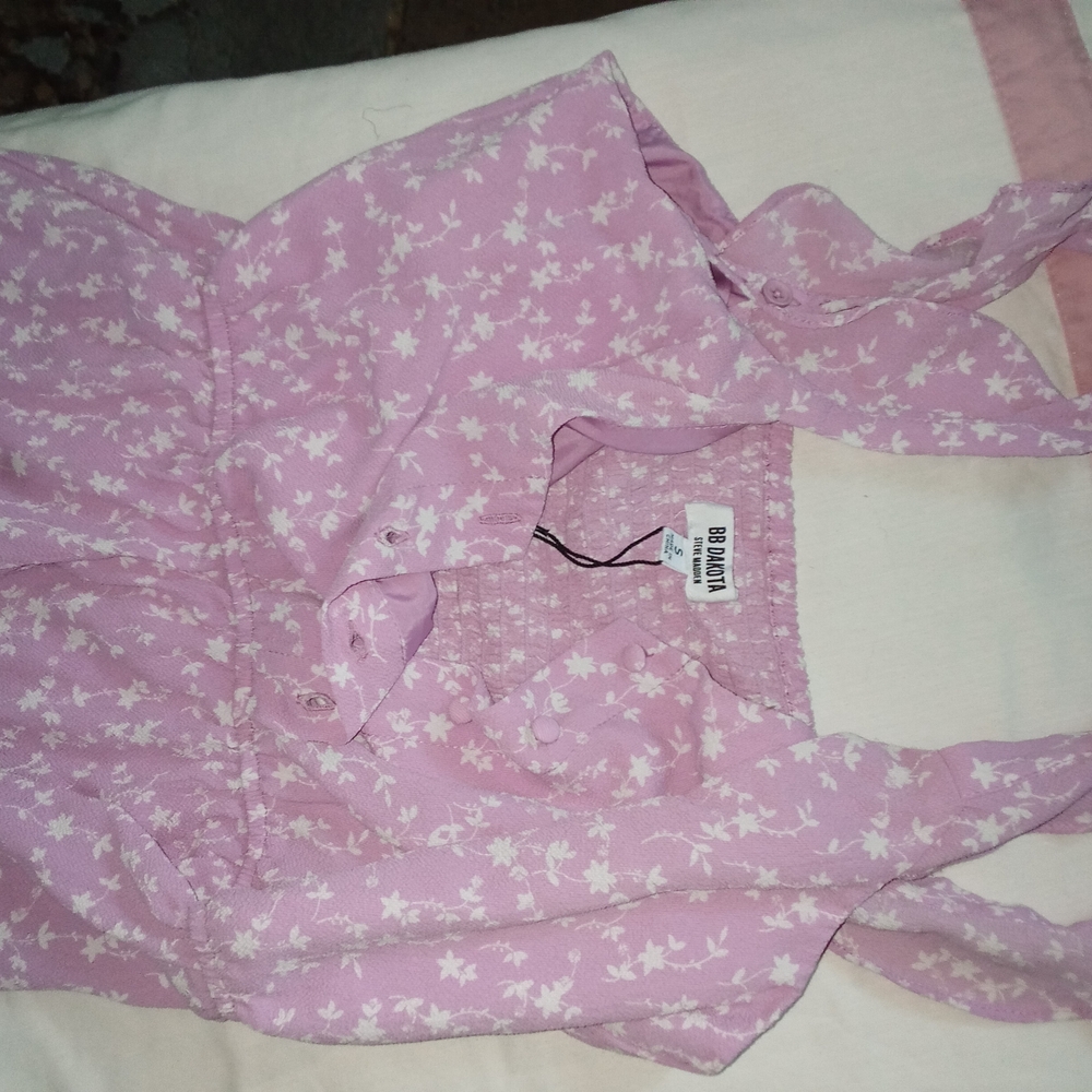 BB Dakota Light Pink Floral Maxi Dress